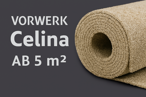 Vorwerk Celina Teppichboden in Soft-Saxony-Optik – 4 m Breite, dezente Farbe, ideal für Wohnräume