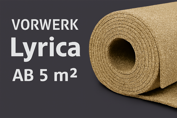 Vorwerk Lyrica Teppichboden in moderner Wohnumgebung; samtige Univelours-Oberfläche mit ruhiger Struktur und eleganter Farbgebung