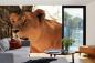 Preview: „Tiermotiv-Fototapete MS-5-0605 als Blickfang im Wohnzimmer – lebendige Farben und räumliche Tiefe“