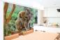 Preview: „Tiermotiv-Fototapete MS-5-0626 als Blickfang im Wohnzimmer – lebendige Farben und räumliche Tiefe“