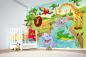 Preview: Kinder-Fototapete MS-5-1412 im Raum – kreative Wandgestaltung mit lebendigem XXL-Motiv für Kinderzimmer