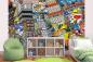 Preview: Kinder-Fototapete MS-5-1413 im Raum – kreative Wandgestaltung mit lebendigem XXL-Motiv für Kinderzimmer