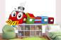 Preview: Kinder-Fototapete MS-5-1419 im Raum – kreative Wandgestaltung mit lebendigem XXL-Motiv für Kinderzimmer