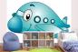 Preview: Kinder-Fototapete MS-5-1422 im Raum – kreative Wandgestaltung mit lebendigem XXL-Motiv für Kinderzimmer