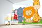 Preview: Kinder-Fototapete MS-5-1423 im Raum – kreative Wandgestaltung mit lebendigem XXL-Motiv für Kinderzimmer