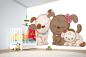 Preview: Kinder-Fototapete MS-5-1424 im Raum – kreative Wandgestaltung mit lebendigem XXL-Motiv für Kinderzimmer