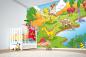 Preview: Kinder-Fototapete MS-5-1460 im Raum – kreative Wandgestaltung mit lebendigem XXL-Motiv für Kinderzimmer