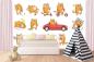 Preview: Kinder-Fototapete MS-5-1467 im Raum – kreative Wandgestaltung mit lebendigem XXL-Motiv für Kinderzimmer