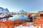 Preview: Vlies-Fototapete MS-5-1810 mit alpinem Bergmotiv – Format 375 × 250 cm, brillante Farben, klare Linien, Naturpanorama in XX