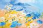 Preview: Vlies-Fototapete MS-5-1975 – Draufsicht auf florales Dessin mit warmen Farbtönen, Format 375 × 250 cm, brillante Druckqualität.