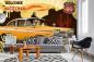 Preview: MS-5-2083 als Wandtapete in modernem Interieur; Retro-Design mit räumlicher Tiefe und Vintage-Charme