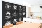 Preview: MS-5-2084 als Wandtapete in modernem Interieur; Retro-Design mit räumlicher Tiefe und Vintage-Charme