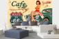 Preview: MS-5-2086 als Wandtapete in modernem Interieur; Retro-Design mit räumlicher Tiefe und Vintage-Charme
