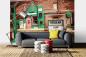Preview: MS-5-2093 als Wandtapete in modernem Interieur; Retro-Design mit räumlicher Tiefe und Vintage-Charme