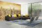 Preview: MS-5-2107 als Wandtapete in modernem Interieur; Retro-Design mit räumlicher Tiefe und Vintage-Charme