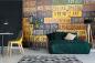 Preview: MS-5-2111 als Wandtapete in modernem Interieur; Retro-Design mit räumlicher Tiefe und Vintage-Charme