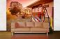 Preview: MS-5-2112 als Wandtapete in modernem Interieur; Retro-Design mit räumlicher Tiefe und Vintage-Charme