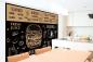 Preview: MS-5-2123 als Wandtapete in modernem Interieur; Retro-Design mit räumlicher Tiefe und Vintage-Charme