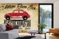 Preview: MS-5-2135 als Wandtapete in modernem Interieur; Retro-Design mit räumlicher Tiefe und Vintage-Charme