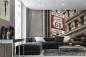 Preview: MS-5-2143 als Wandtapete in modernem Interieur; Retro-Design mit räumlicher Tiefe und Vintage-Charme