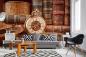 Preview: MS-5-2157 als Wandtapete in modernem Interieur; Retro-Design mit räumlicher Tiefe und Vintage-Charme