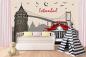 Preview: MS-5-2177 als Wandtapete in modernem Interieur; Retro-Design mit räumlicher Tiefe und Vintage-Charme