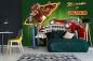 Preview: MS-5-2178 als Wandtapete in modernem Interieur; Retro-Design mit räumlicher Tiefe und Vintage-Charme