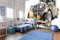 Preview: MS-5-2194 als Wandtapete in modernem Interieur; Retro-Design mit räumlicher Tiefe und Vintage-Charme