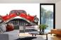 Preview: MS-5-2198 als Wandtapete in modernem Interieur; Retro-Design mit räumlicher Tiefe und Vintage-Charme