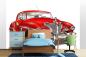 Preview: MS-5-2200 als Wandtapete in modernem Interieur; Retro-Design mit räumlicher Tiefe und Vintage-Charme