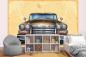 Preview: MS-5-2201 als Wandtapete in modernem Interieur; Retro-Design mit räumlicher Tiefe und Vintage-Charme