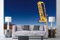 Preview: MS-5-2227 als Wandtapete in modernem Interieur; Retro-Design mit räumlicher Tiefe und Vintage-Charme