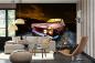 Preview: MS-5-2755 als Wandtapete in modernem Interieur; Retro-Design mit räumlicher Tiefe und Vintage-Charme
