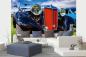 Preview: MS-5-2756 als Wandtapete in modernem Interieur; Retro-Design mit räumlicher Tiefe und Vintage-Charme
