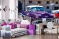 Preview: MS-5-2758 als Wandtapete in modernem Interieur; Retro-Design mit räumlicher Tiefe und Vintage-Charme