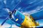 Preview: „Fototapete MS-5-2842 mit Luftfahrt-Motiv – Draufsicht auf Flugzeugdesign in brillanten Farben“