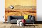 Preview: MS-5-2858 als Wandtapete in modernem Interieur; Retro-Design mit räumlicher Tiefe und Vintage-Charme