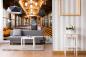 Preview: MS-5-2884 als Wandtapete in modernem Interieur; Retro-Design mit räumlicher Tiefe und Vintage-Charme
