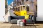 Preview: MS-5-2892 als Wandtapete in modernem Interieur; Retro-Design mit räumlicher Tiefe und Vintage-Charme