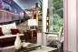 Preview: MS-5-2900 als Wandtapete in modernem Interieur; Retro-Design mit räumlicher Tiefe und Vintage-Charme