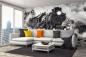 Preview: MS-5-2902 als Wandtapete in modernem Interieur; Retro-Design mit räumlicher Tiefe und Vintage-Charme