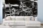 Preview: MS-5-2903 als Wandtapete in modernem Interieur; Retro-Design mit räumlicher Tiefe und Vintage-Charme