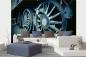 Preview: MS-5-2904 als Wandtapete in modernem Interieur; Retro-Design mit räumlicher Tiefe und Vintage-Charme