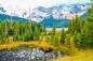 Preview: Vlies-Fototapete MS-5-3030 mit alpinem Bergmotiv – Format 375 × 250 cm, brillante Farben, klare Linien, Naturpanorama in XX