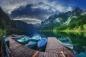 Preview: Vlies-Fototapete MS-5-3055 mit alpinem Bergmotiv – Format 375 × 250 cm, brillante Farben, klare Linien, Naturpanorama in XX