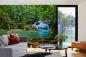Preview: Fototapete MS-5-3263 mit Wasserfall-Motiv in einem modern eingerichteten Wohnraum