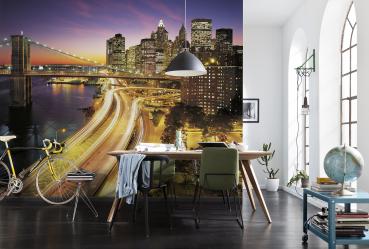 Fototapete 368 x 254 cm - 8-516 New York City Lights - versandkostenfrei in D*