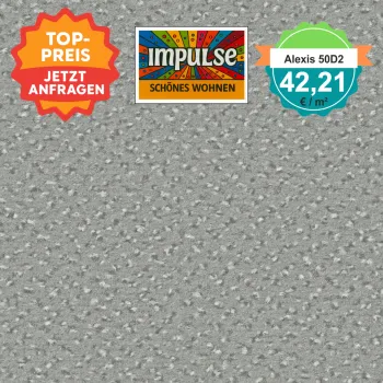 „Vorwerk Alexis Teppichboden in Kiesel – heller Raum mit dezenter Veloursstruktur“
