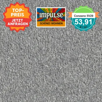 Vorwerk Teppichboden Conzano 5V29 grau – Querformat, strapazierfähiger Teppichboden in klassischem Grau, nur 53,91 €