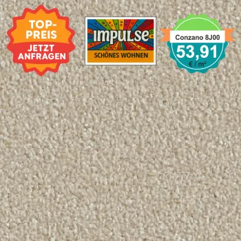 Vorwerk Teppichboden Conzano 8J00 kiesel – Querformat, Teppichboden in neutralem Kieselgrau, modern und dezent, nur 53,91 €
